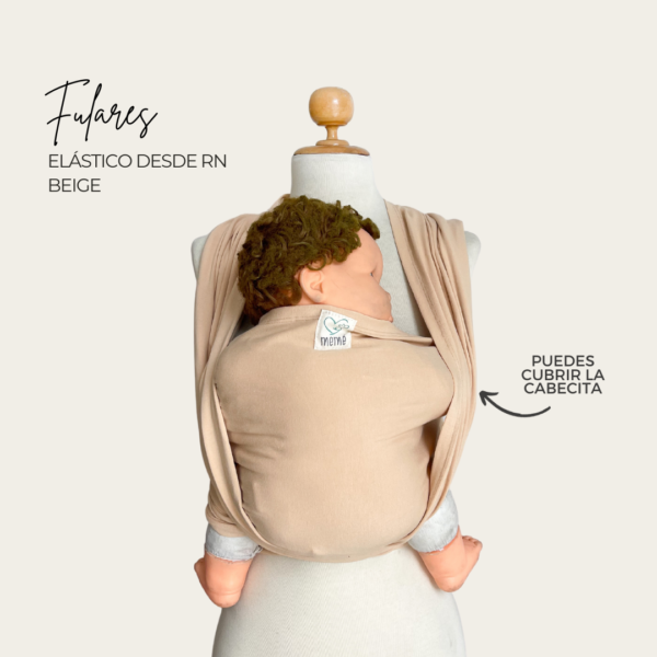 Fular Memé New Born Beige - Imagen 3