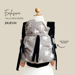 PRE VENTA Memé Soft NewBorn Estrellas grises + negro