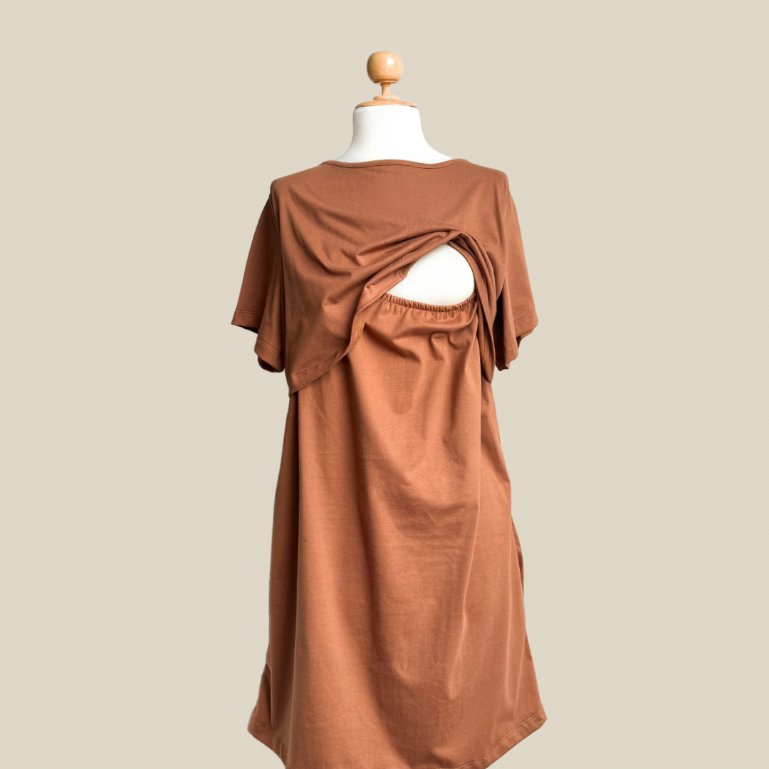 Poli vestido Alba Camel